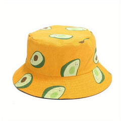 Reversible Bucket Hat Summer Travel Beach Sun Hat Bucket Hat For Men Cotton