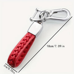 Handwoven Sheepskin Keychain Bag Car Key Pendant