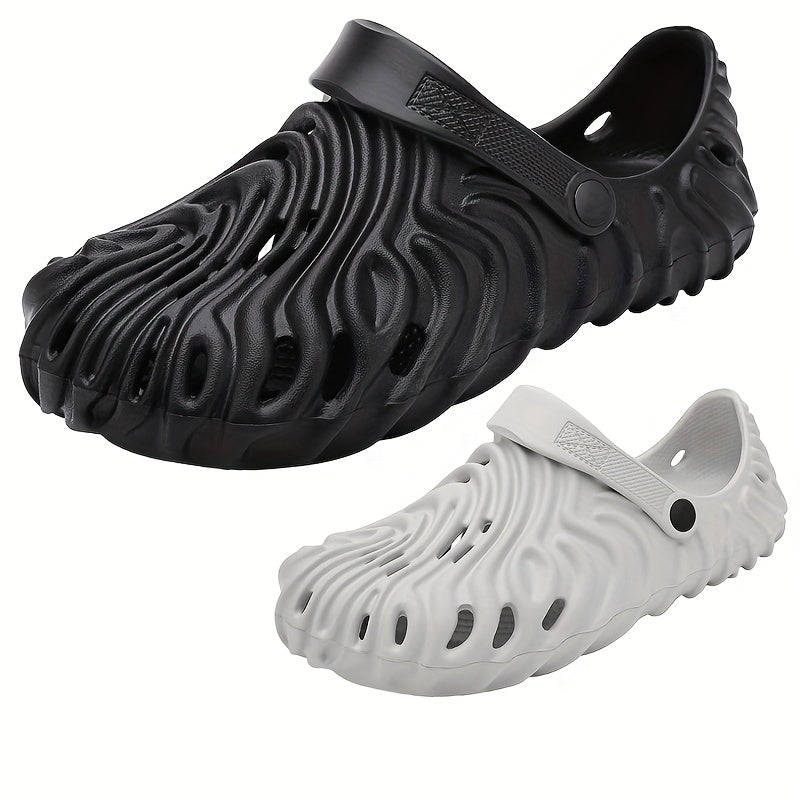 Men's Lightweight Comfy Clogs Hollow Out Non Slip Garden Shoes