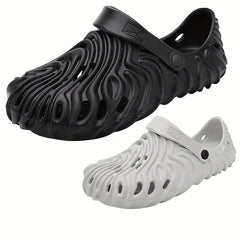 Men's Lightweight Comfy Clogs Hollow Out Non Slip Garden Shoes