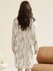 NightDress Casual Long Sleeve Pajama Dress Women's Sleepwear