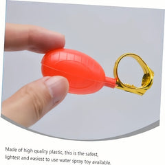 Adult Water Spray Ring Toy Red & Golden Prank Prop Noise Making Mechanism
