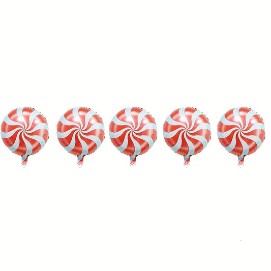 Christmas Candy Windmill Cane Balloon Set