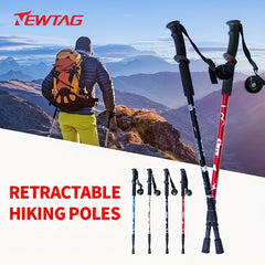 Lightweight Retractable Trekking Poles for Camping & Hiking