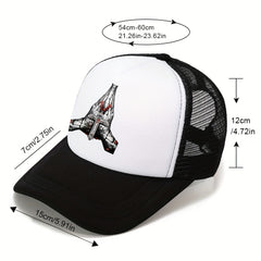 Cross Print Breathable Sun Hat Casual Baseball Cap Men's Net Hat