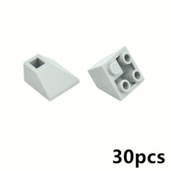30pcs Building Blocks Slope 45 2x2 Compatible 3676 Double Convex Bricks