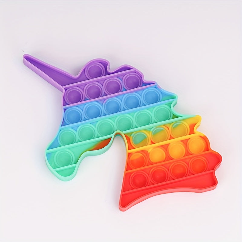 Rainbow Unicorn Bubble Pop Fidget Toy for Adults and Kids