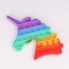 Rainbow Unicorn Bubble Pop Fidget Toy for Adults and Kids