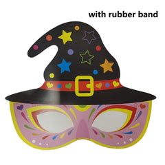 Halloween Cartoon Masks Kids Costume Party DIY Craft Masks Kids