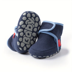 Lightweight Warm Fleece Baby Boys Boots for Indoor Walking