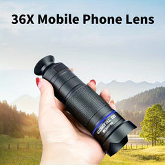 HD Monocular Telescope With Phone Clip Zoom Lens for Concert