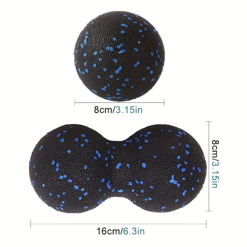 Yoga Massage Double Ball Fitness Fascia Ball with Dot for Muscle Sole Relaxation