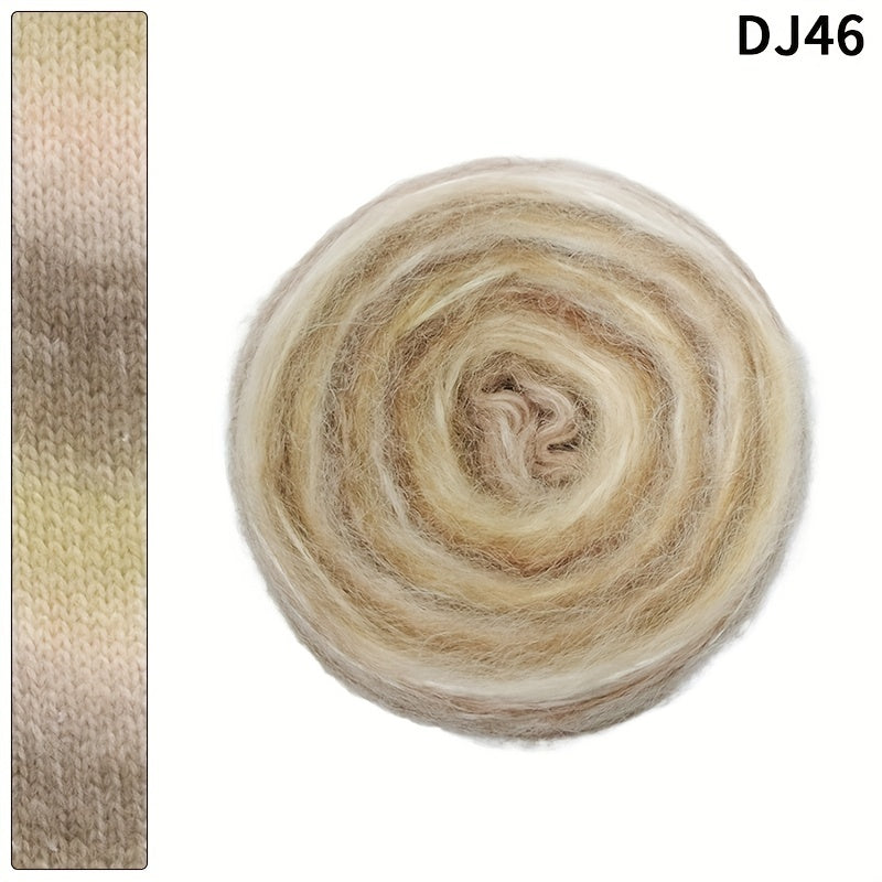 Gradient Spray Wool Thick Thread for Scarves Hats Clothing