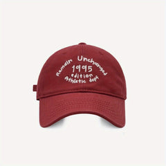 Unisex Sunshade Breathable Baseball Cap Green Letter Embroidery