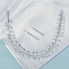 Faux Pearl Hairband Bridal Head Piece