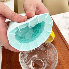 Easy Release Round 3D Ice Cubes Maker Silicone Mold