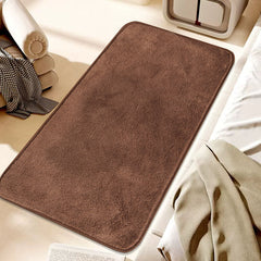 Brown Thickened Carpet for Living Room Coffee Table