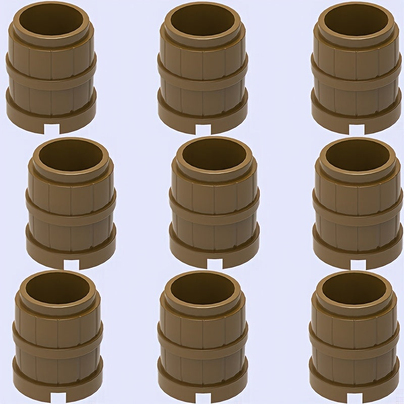 9 Piece ABS Building Blocks Water & Wine Barrels Set