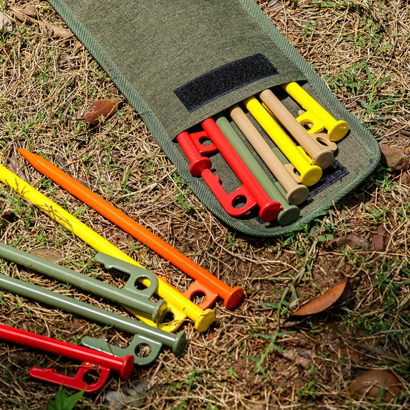 5pcs Lengthened & Thickened Steel Tent Nails for Camping, Beach, Ground