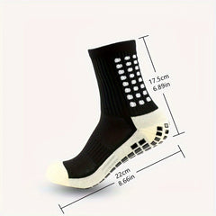 Men's Soccer Socks Thick Padded Non-slip Sports Crew Socks