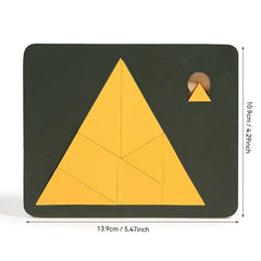 Wooden Puzzle Toy Level 10 - Challenging 3D Brain Teaser with Geometric Patterns