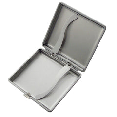 PU Leather Cigarette Case Box Metal Holder for Smoker