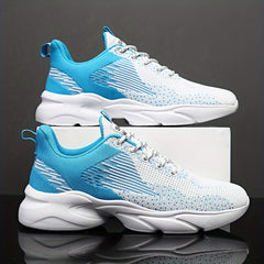 Men's Lace up Running Shoes Shock absorbing Breathable Sneakers