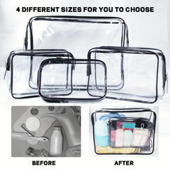 Transparent Square Hanging Bag Waterproof Organizer For Beach Bag