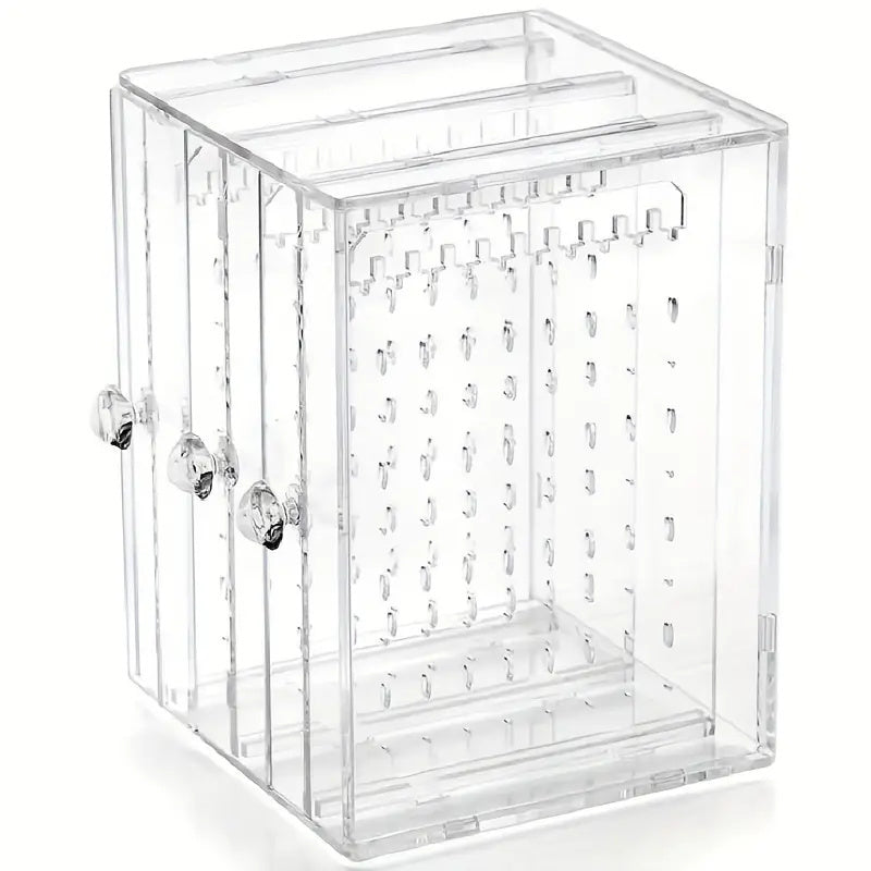 Transparent Jewelry Storage Box Three Drawer Large Capacity Organizer