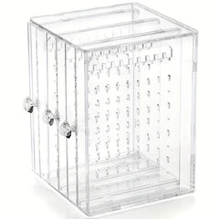 Transparent Jewelry Storage Box Three Drawer Large Capacity Organizer