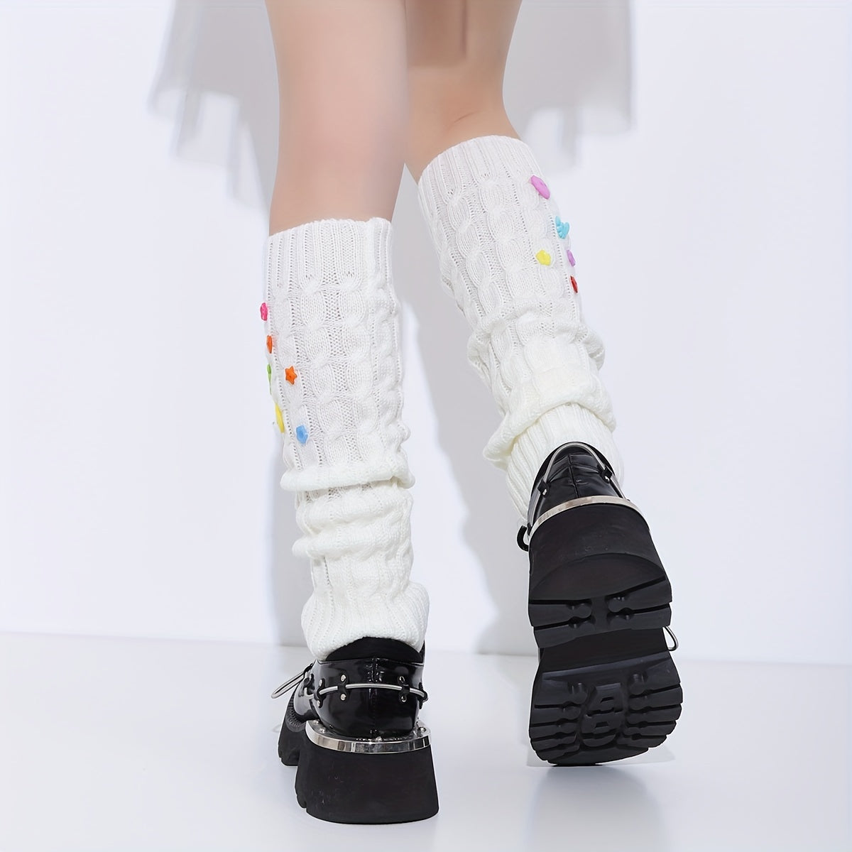 Decor Leg Warmers Knitted Socks Women's Stockings