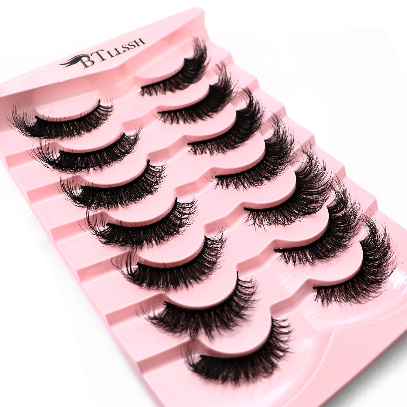 7 Pairs Thick Fluffy False Eyelashes Lengthening Lashes