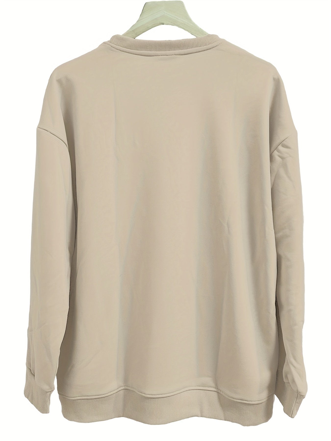 Halloween Pumpkin Print Crew Neck Sweatshirt for Women