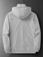 Waterproof Hooded Jacket Full Zipper Climbing Coat