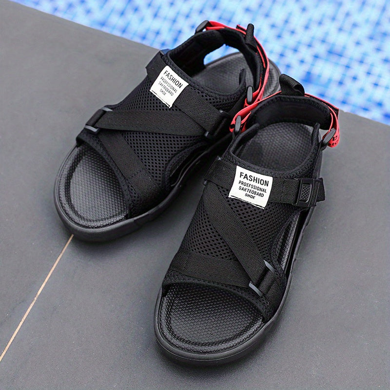 Men's Lightweight Canvas Open Toe Sandals For Outdoor Summer