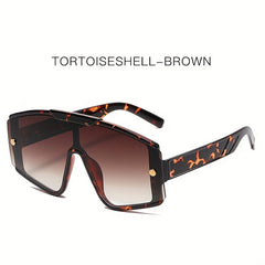 Oversized Shield Sunglasses UV400 for Travel Beach Party Club