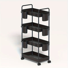Multifunctional Snack Storage Rack with Wheels