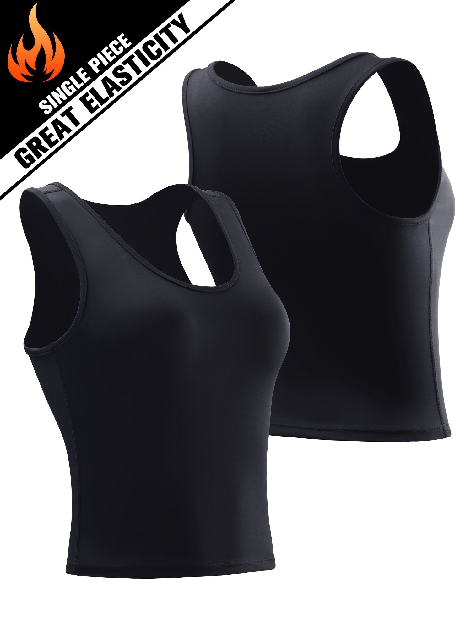 Solid Running Sports Vest High Stretch Yoga Fitness Top Women's Activewear