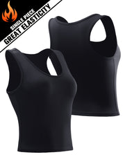 Solid Running Sports Vest High Stretch Yoga Fitness Top Women's Activewear