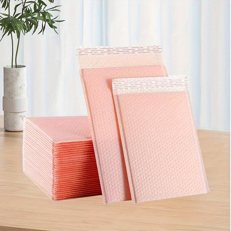 170pcs Pink Co-Extruded Film Bubble Bag Thickened 140g, 10.76 Sq Ft
