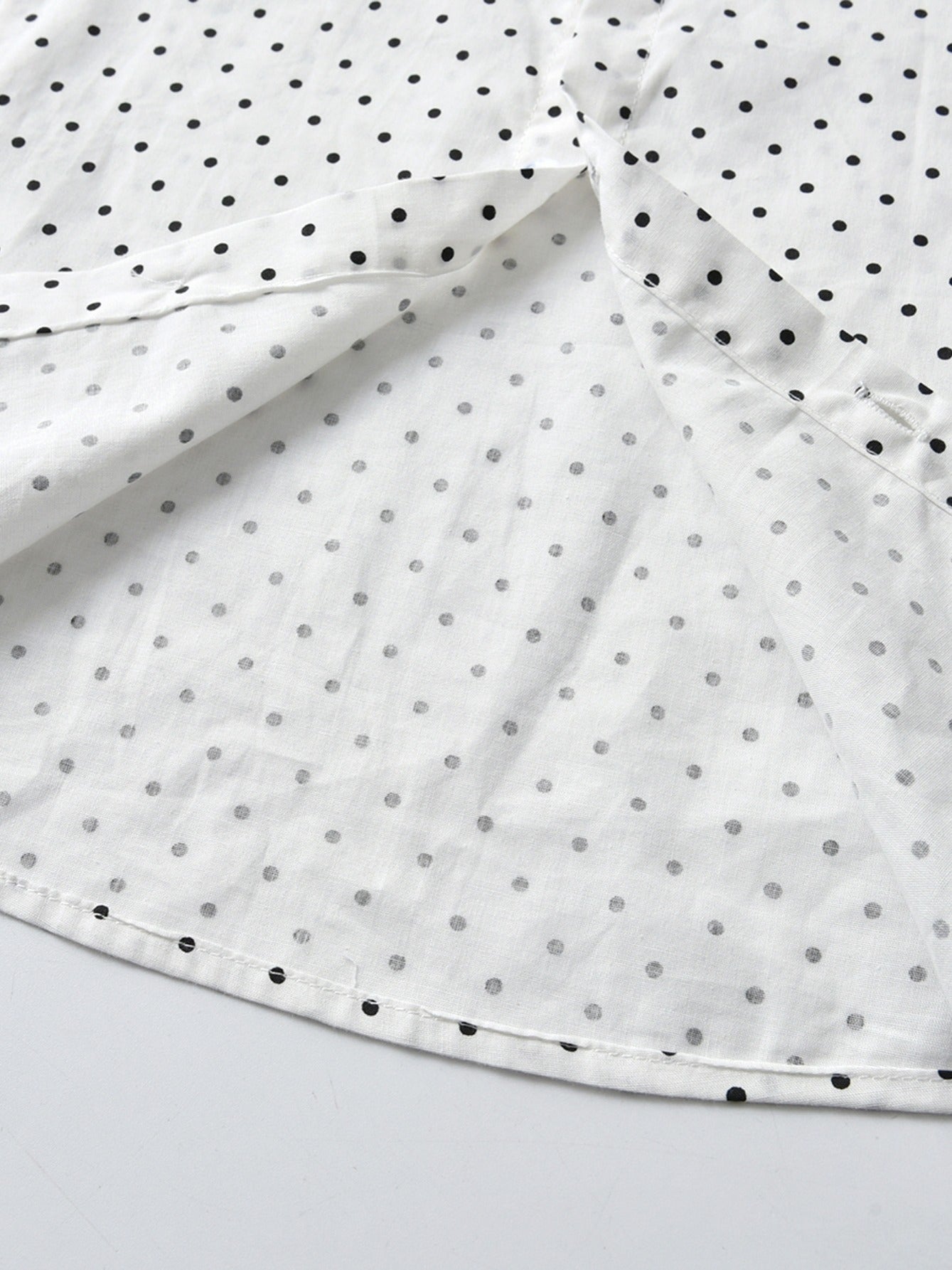Kids Polka Dot Long Sleeve Shirt Cardigan