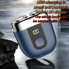 Portable Beard Shaver Double Head Mini Shaver Smooth Comfortable Blade