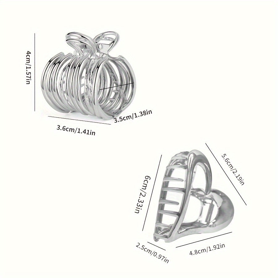 2pcs Metal Hair Clips Hair Claw for Women Girls