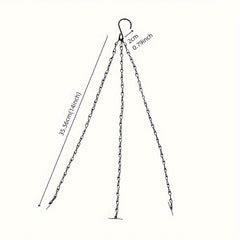 3 Pack Long Hanging Chains for Plants Flower Pot Basket Chains