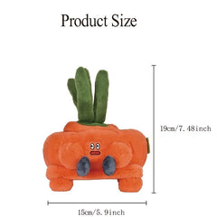 Soft Carrot Plush Expression Doll Toy Decorative Storage Plush Carrot Toy