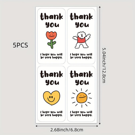 5 Cute Doodle Stickers for DIY Seals