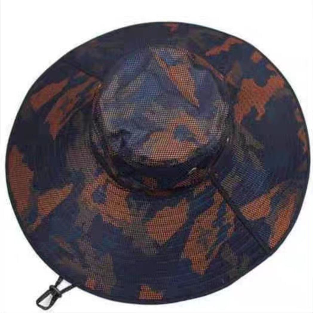 Outdoor Sports Sun Hat Adjustable Brim Fisherman Hat