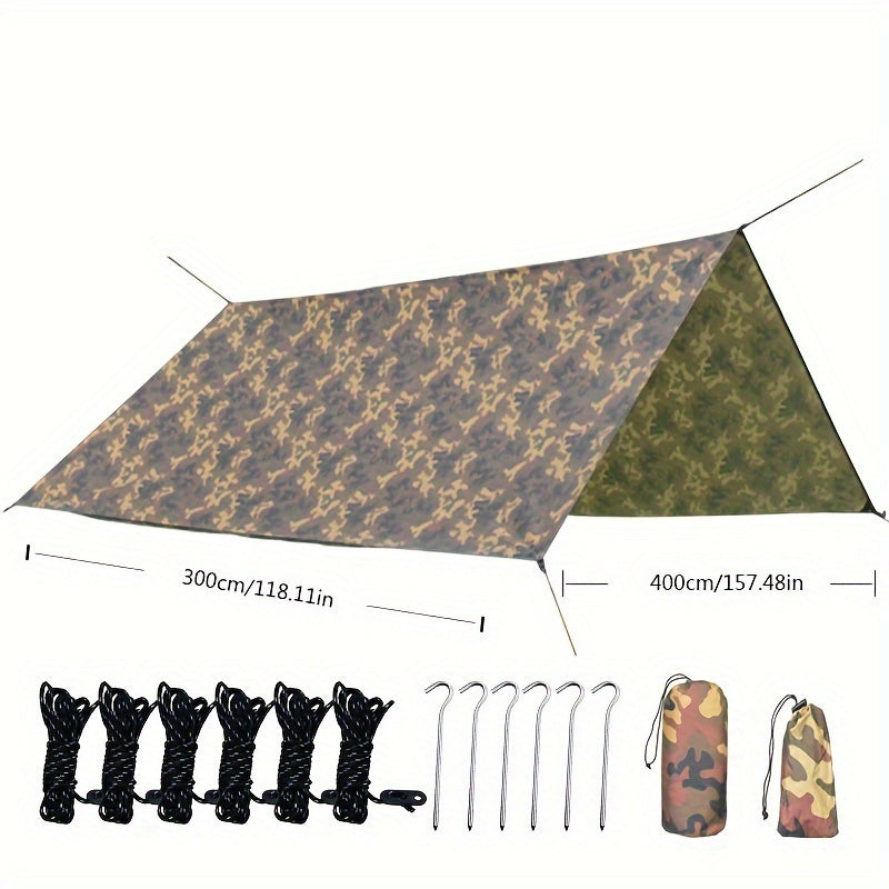 Outdoor Camouflage Sunshade Canopy for Camping Beach Picnic