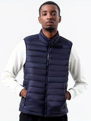 Men's Casual Zipper Pockets Stand Collar Vest