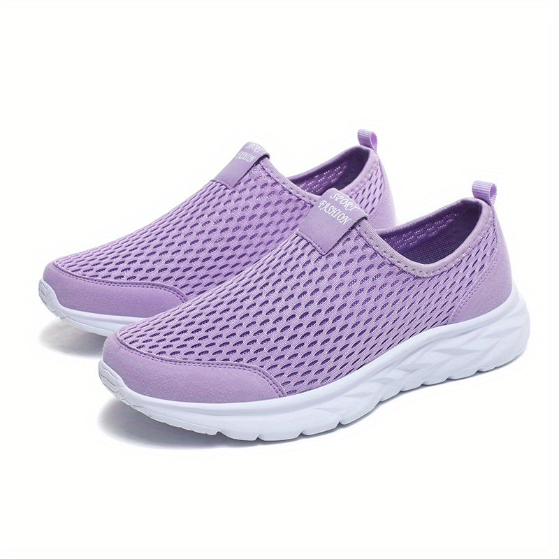 Mesh Slip On Walking Shoes Lightweight Breathable Sneakers Women